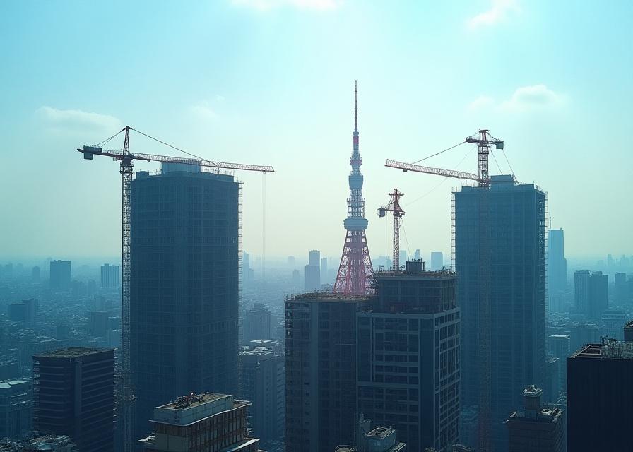 Таймлапс строительства в Токио