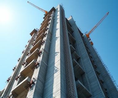 Таймлапс высотного строительства